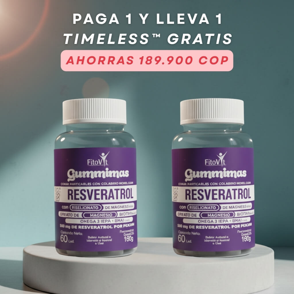 Timeless™ | Gomitas Anti-edad con Resveratrol