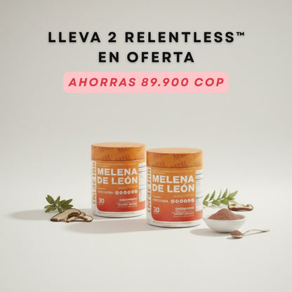 Relentless™ | Melena de León en Polvo - Capuccino